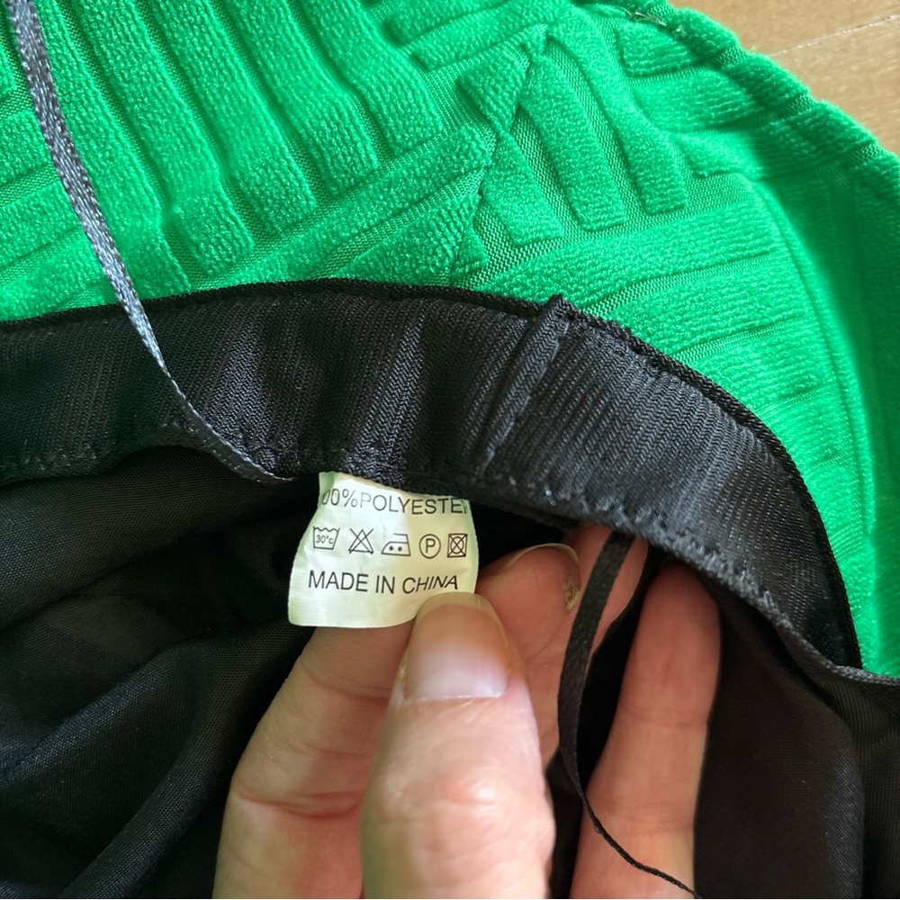 Spring Green Textured Terry Cloth Bucket Hat - Picture 3 of 3